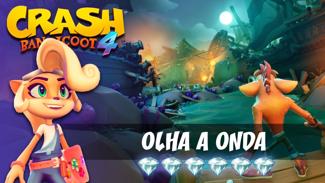 Crash Bandicoot 4 | Olha a Onda (Jetboard Jetty) | Guia com todas as joias! 💎