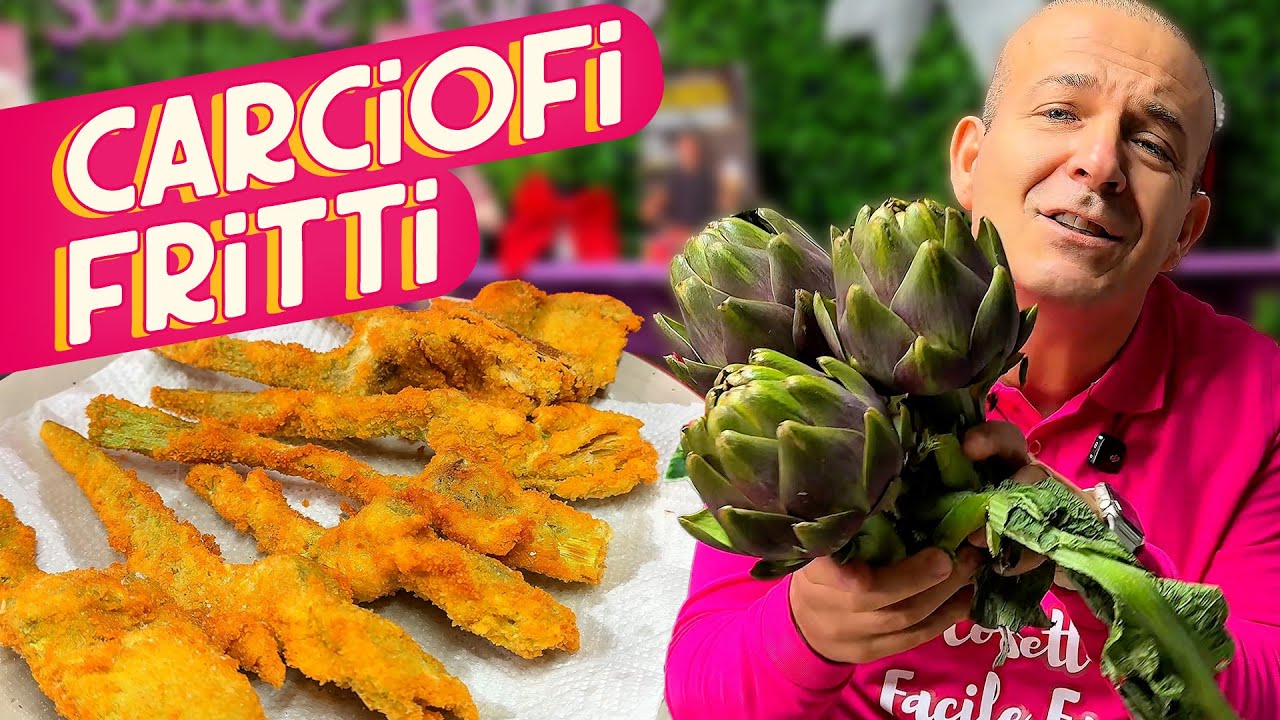 CARCIOFI FRITTI - L'ANTIPASTO PER LE FESTE Ricetta facile facile