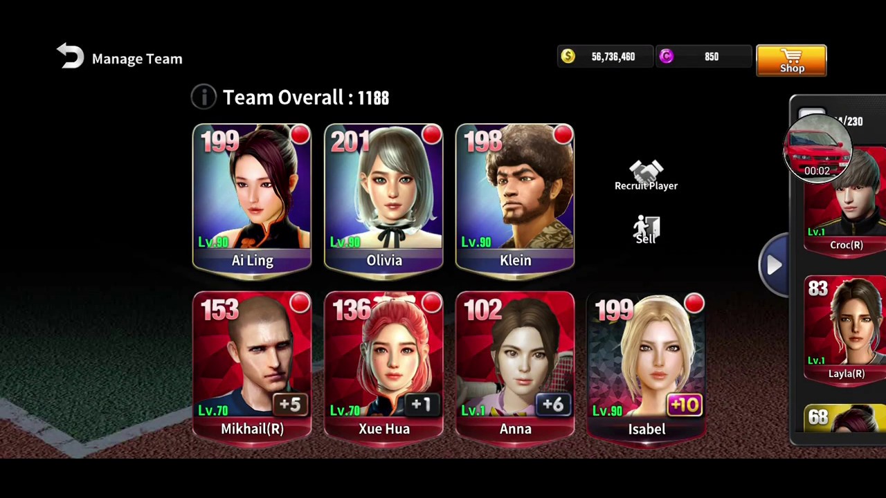 ANNA upgrade to MAX Possible - Level 90 - MAX Equipment  -  Ultimate Tennis
