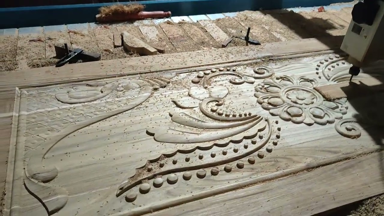 3D Door Design Cutting CNC router machine 