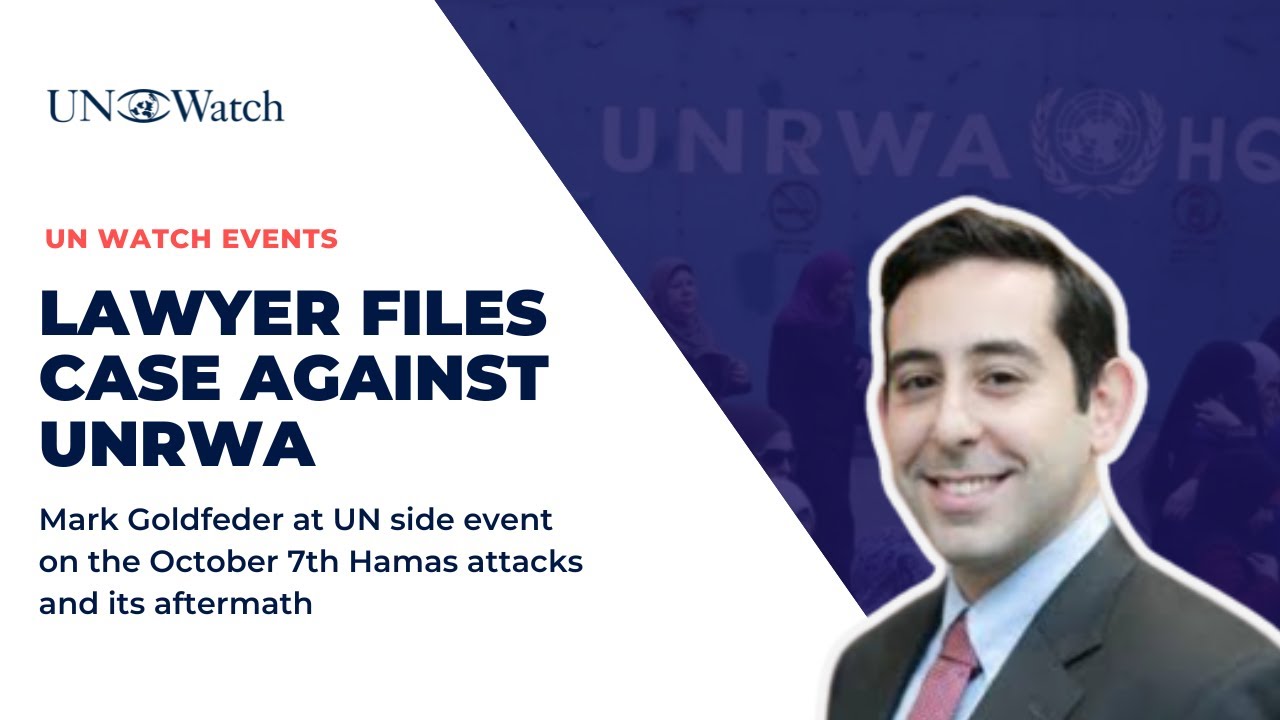 Mark Goldfeder | Lawyer files case against UNRWA