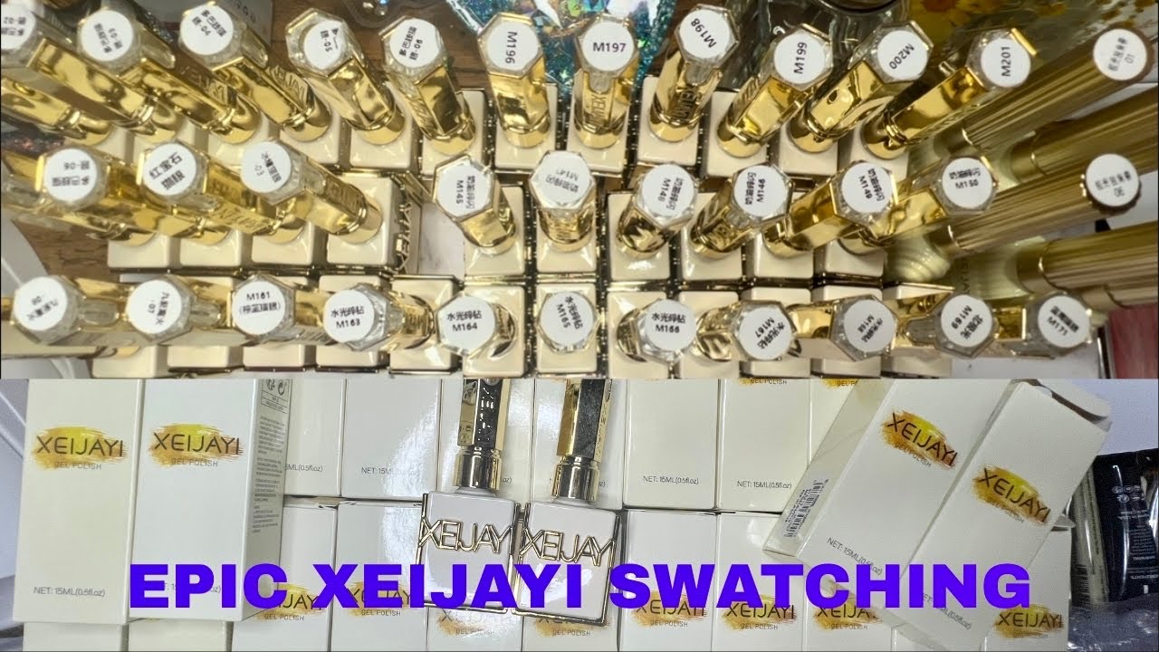 Swatching New  XEIJAYI Gel Polishes. Glitters, Cat Eye, Colour Changing,Auroras & Creams 💅🎉