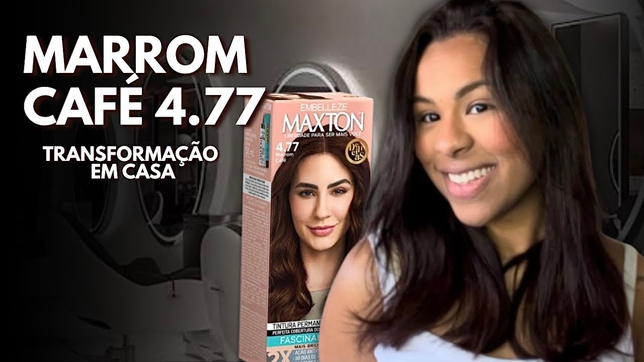 PINTEI MEU CABELO SOZINHA COM A TINTA MARROM CAFÉ 4.77 | MAXTON