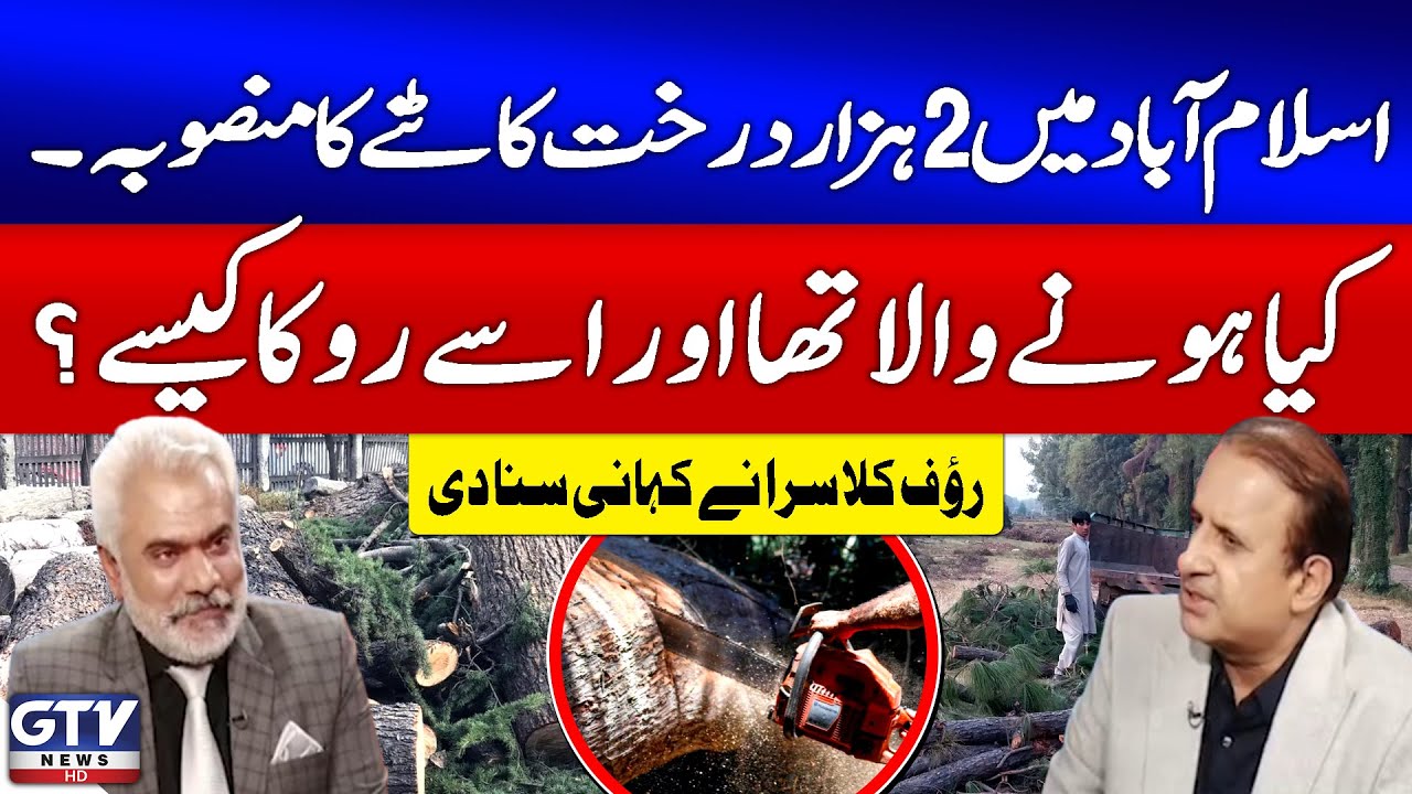How the Plan to Cut 2,000 Trees in Islamabad Was Stopped | Rauf Klasra Reveals the Story | GTV News