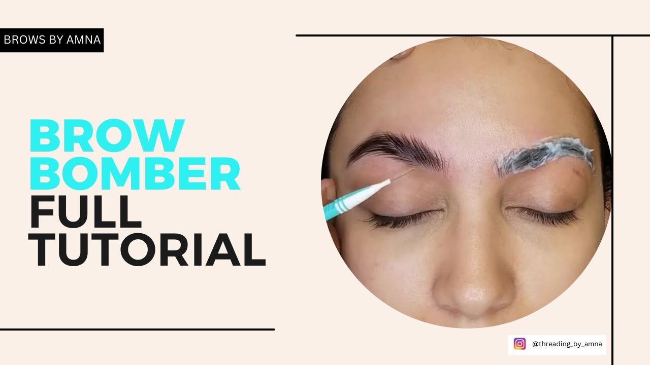 How to do brow lamination using Inlei Brow Bomber |  BROWSBYAMNA