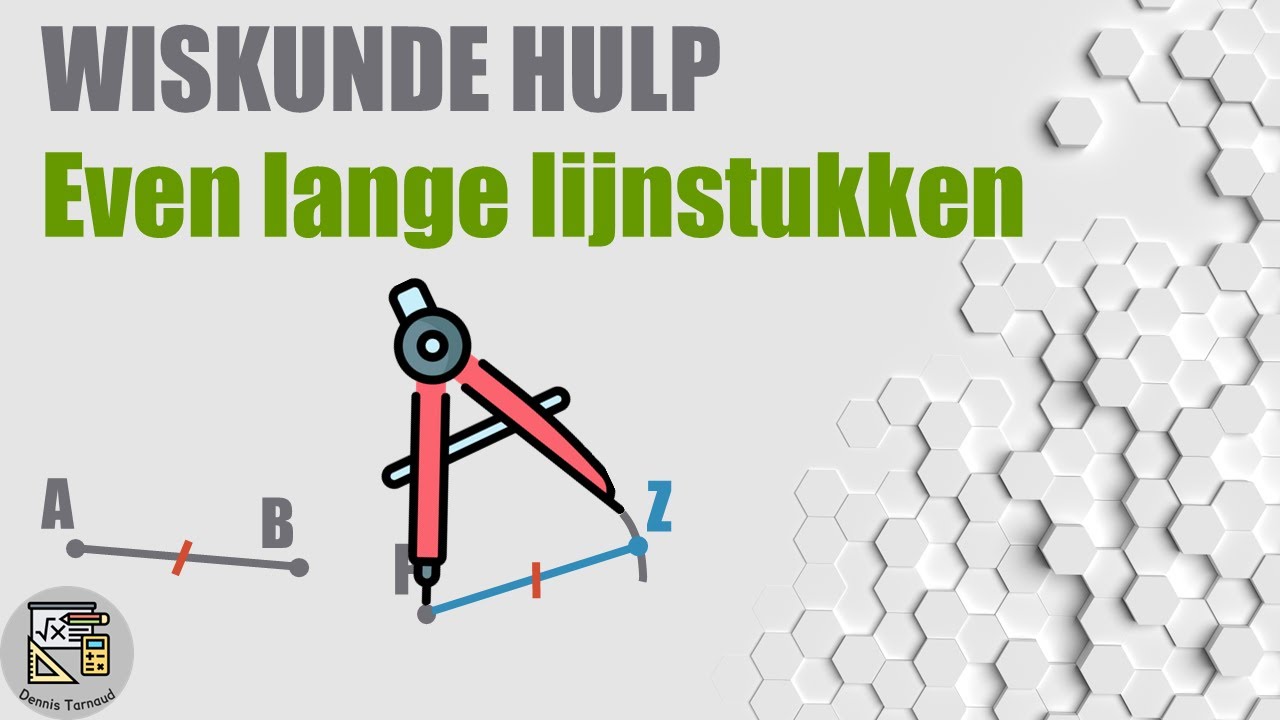 Even lange lijnstukken construeren