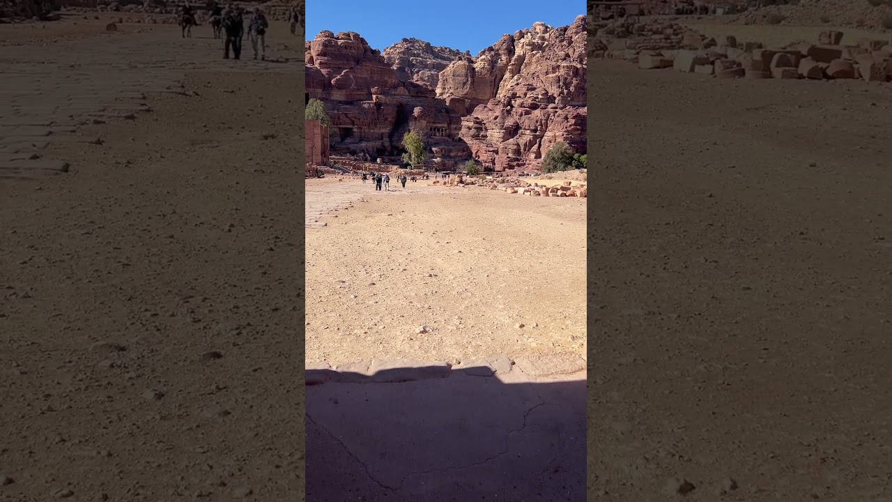 Walking The Colonnaded Street at Petra