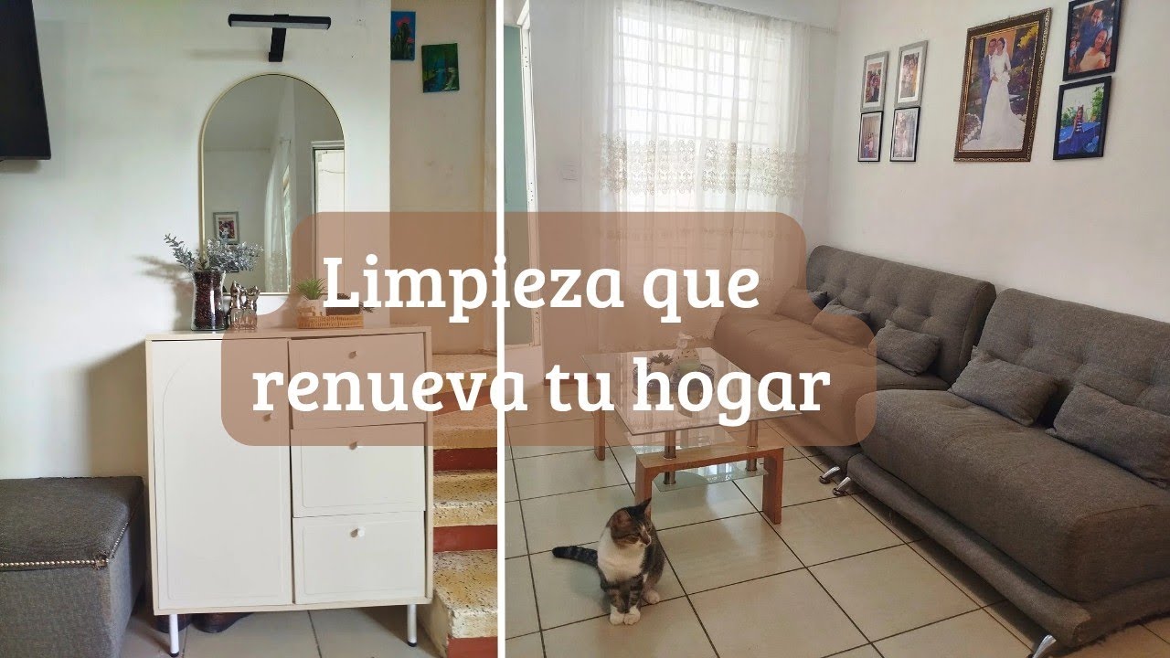 💫 Transforma tu sala con una limpieza profunda | Hogar renovado | pintamos la puerta principal 🚪