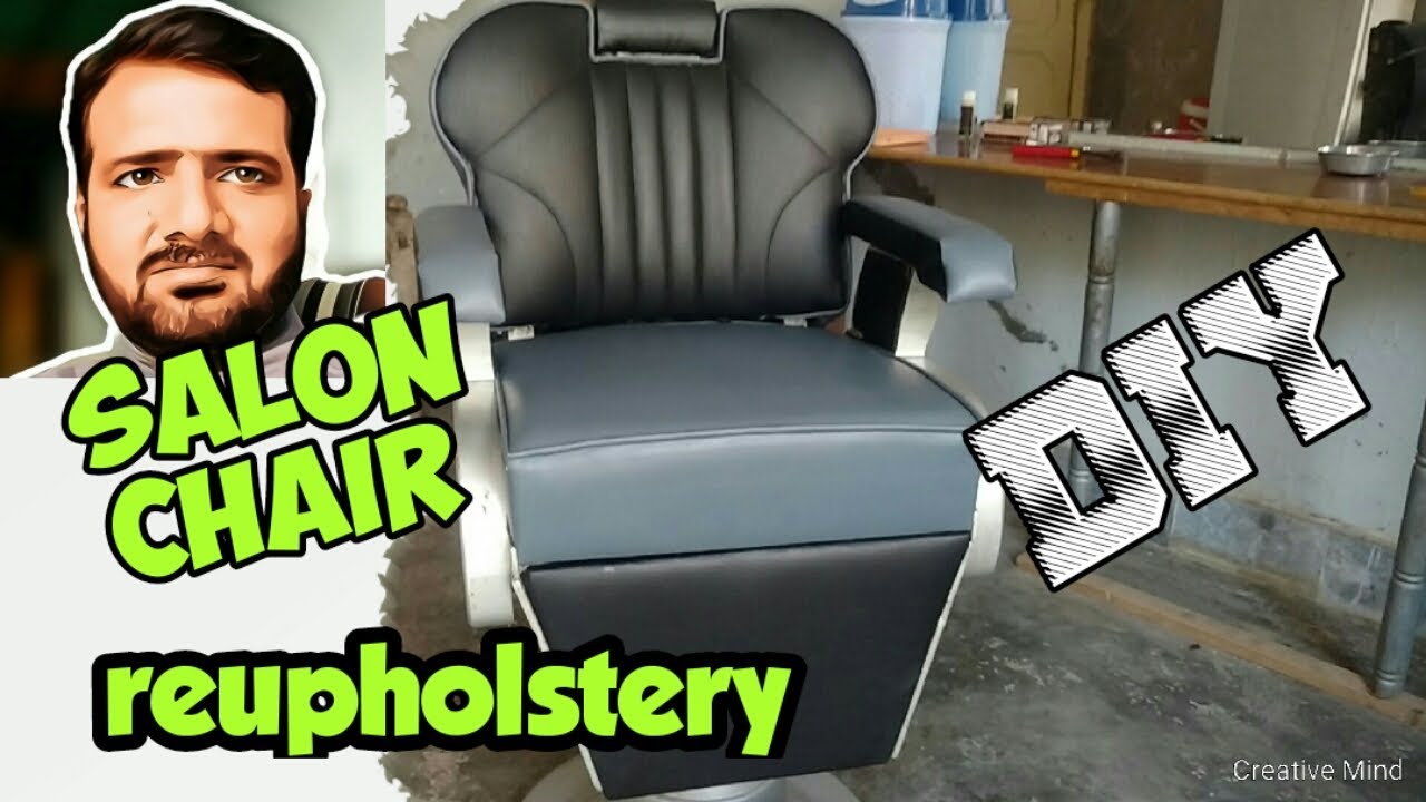 how to reupholstery salon chair | beauty parlour chair | barber chair repairing