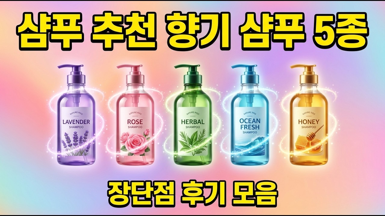 샴푸 추천 향기 샴푸 5종 장단점 후기 모음
