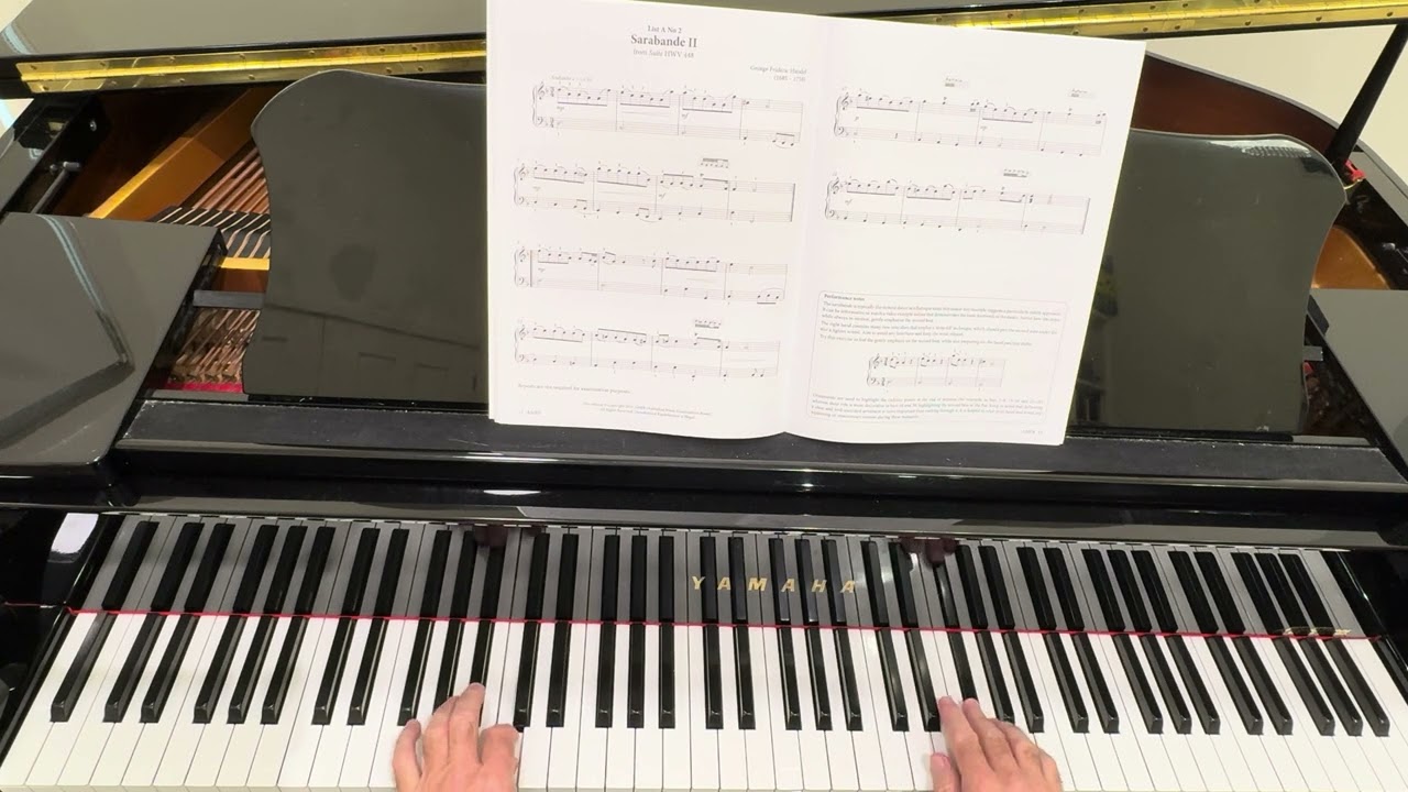 AMEB piano series 19 Grade 3 List A number 2 Sarabande by HANDEL