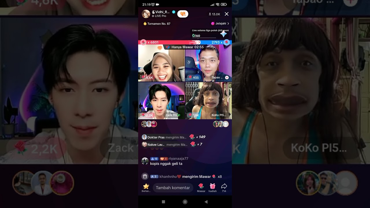 PK Remuk remukan bareng Vidhia, Koko Pisang, Tapao dan Zack