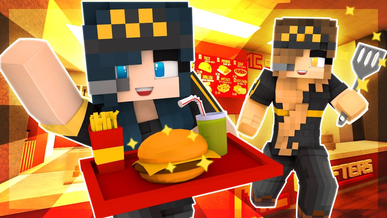 Minecraft McDonalds — МОЯ ПЕРВАЯ РАБОТА В MCCRAFTERS ПОШЛА НЕ ТАК! ЗЛОЙ МАЛЫШ!? (Minecraft Rolepl...