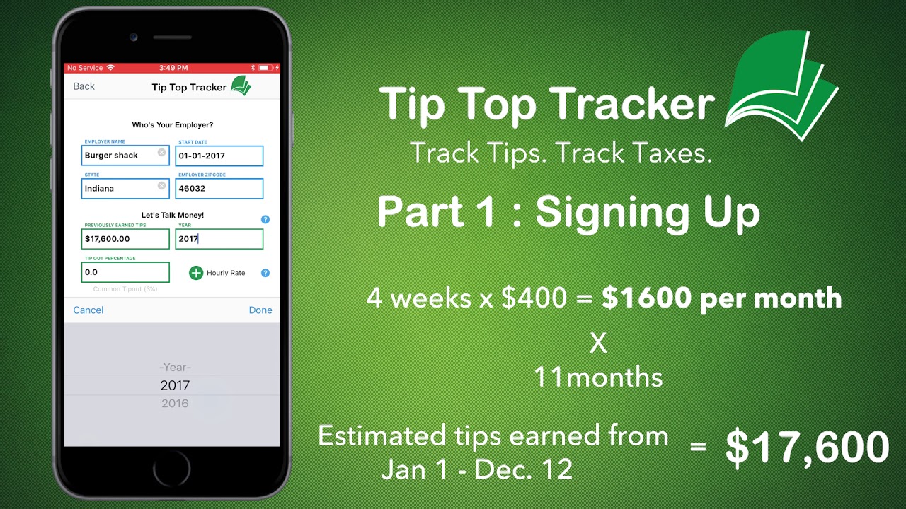 SIGNING UP - Tip Top Tracker (Part 1)