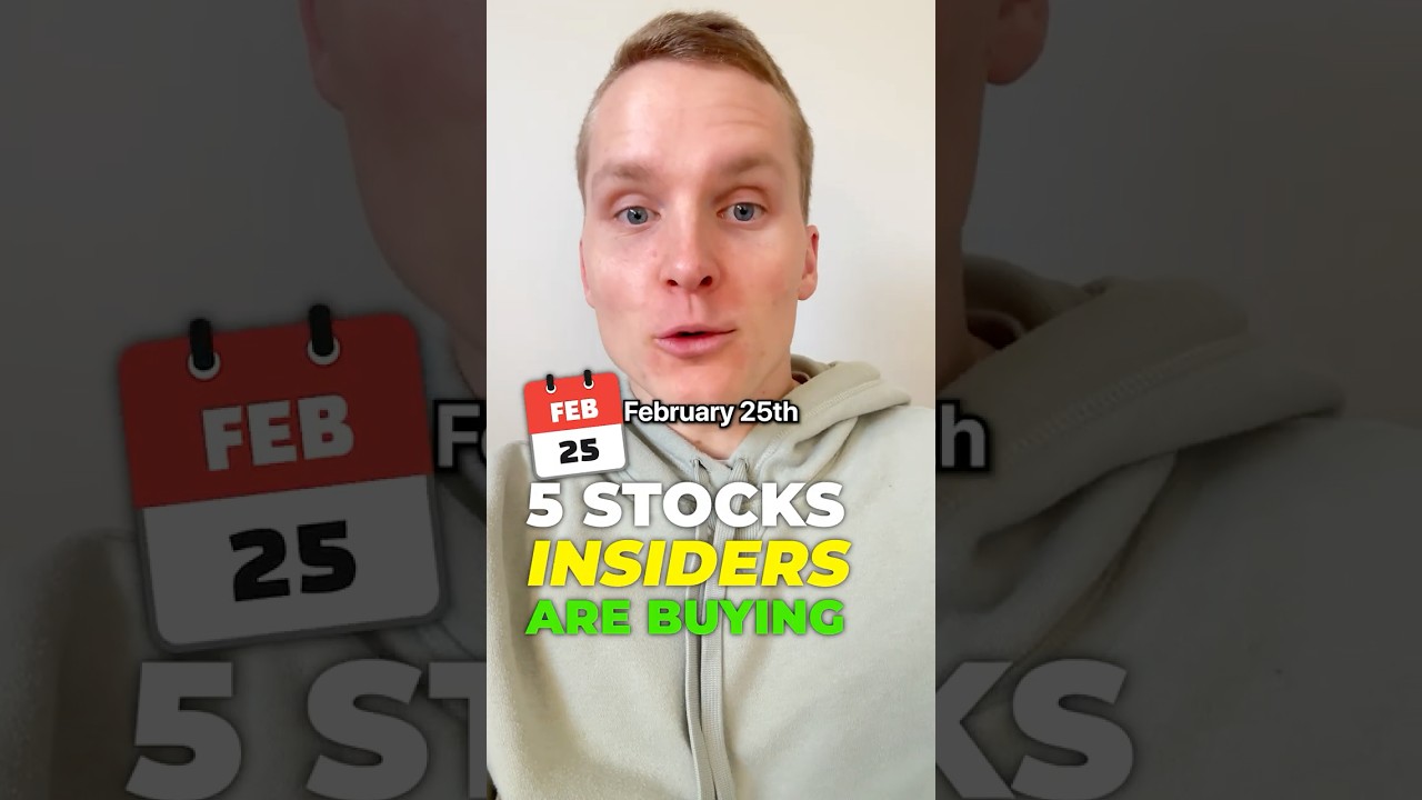 5 Stocks Insiders are Buying (Feb 25, 2026)