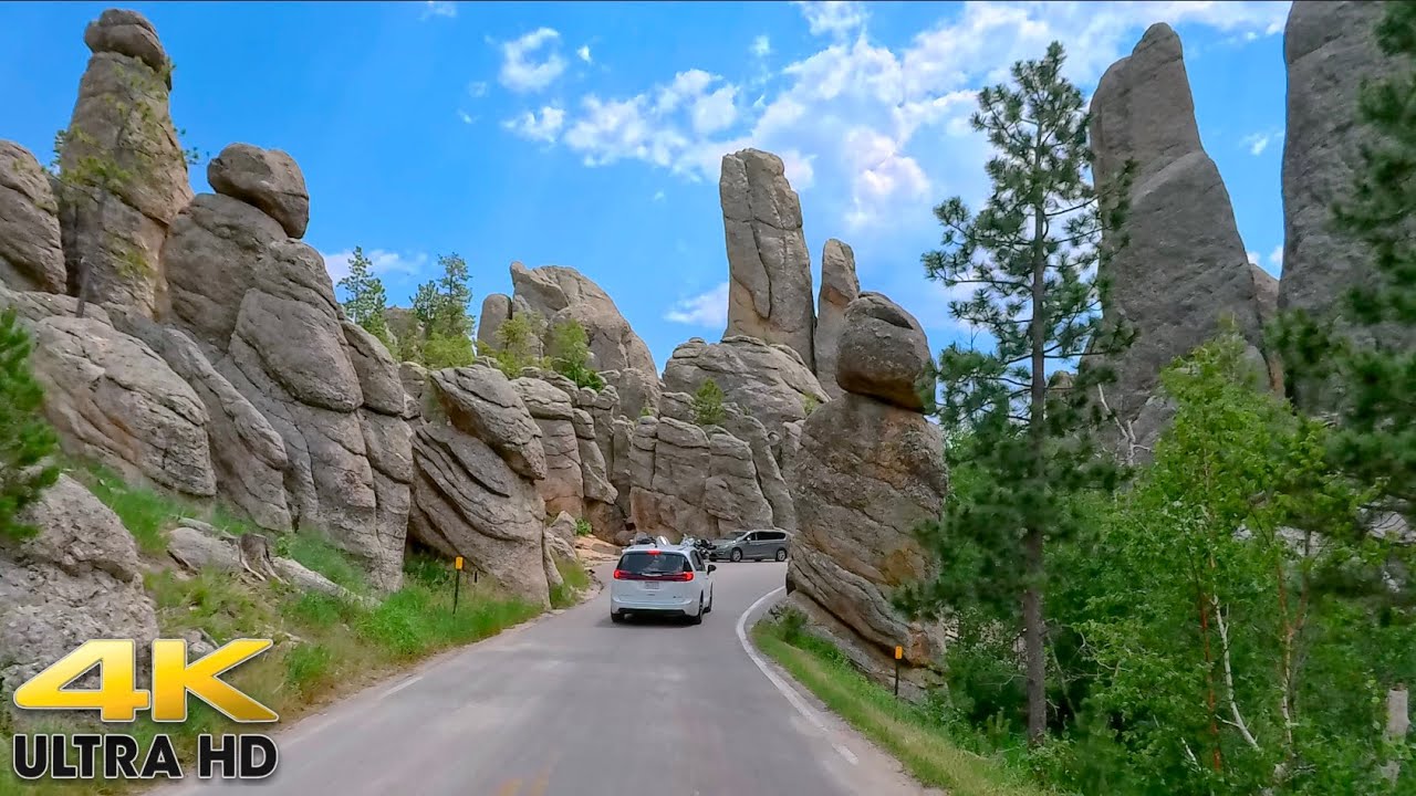 Needles Highway Complete Scenic Mountain Drive - South Dakota Custer State Park 4K