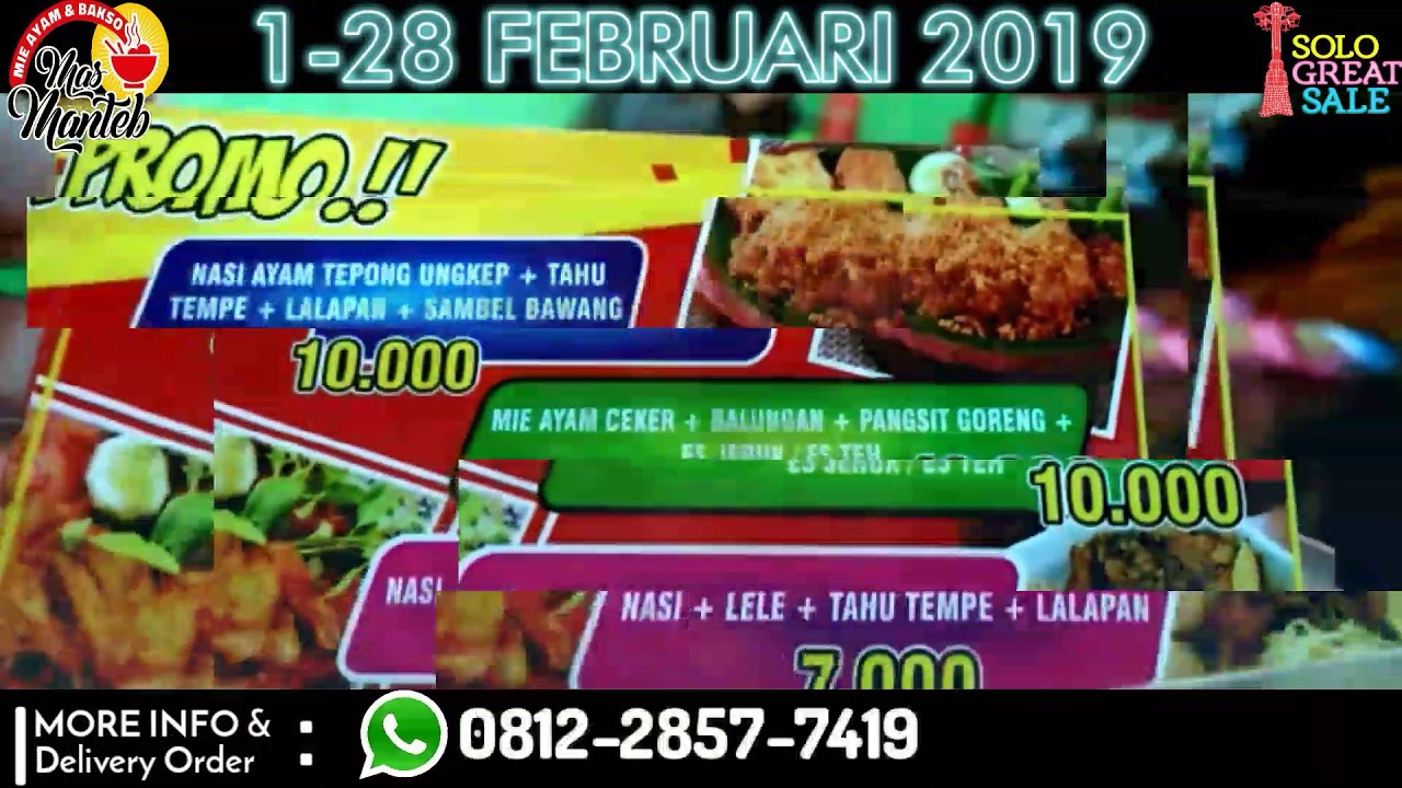 SOLO GREAT SALE 2019 - KULINER SOLO MAS MANTEB JANJAYA GROUP - PROMO KOTA SOLO - SURAKARTA