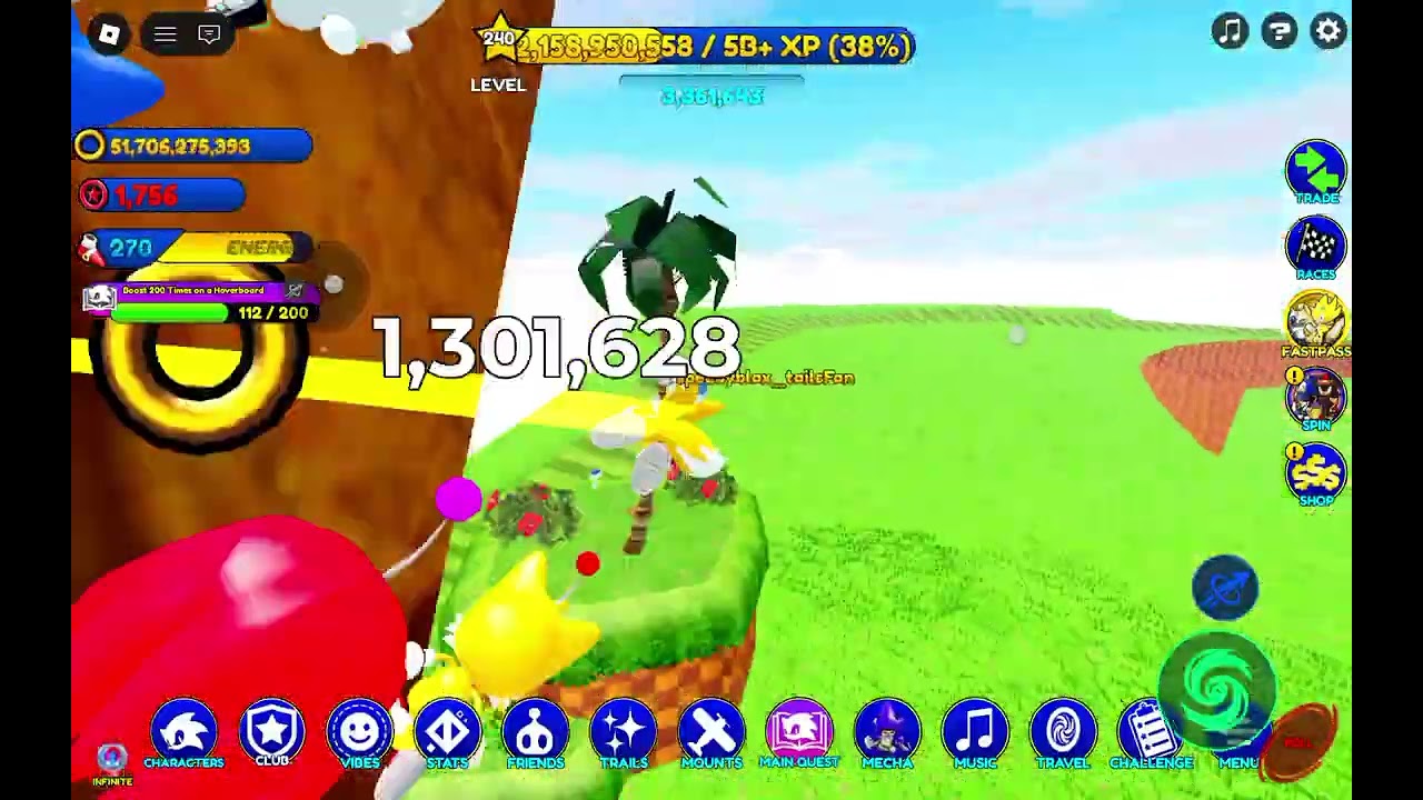 Playing sonic speed simulator whith music