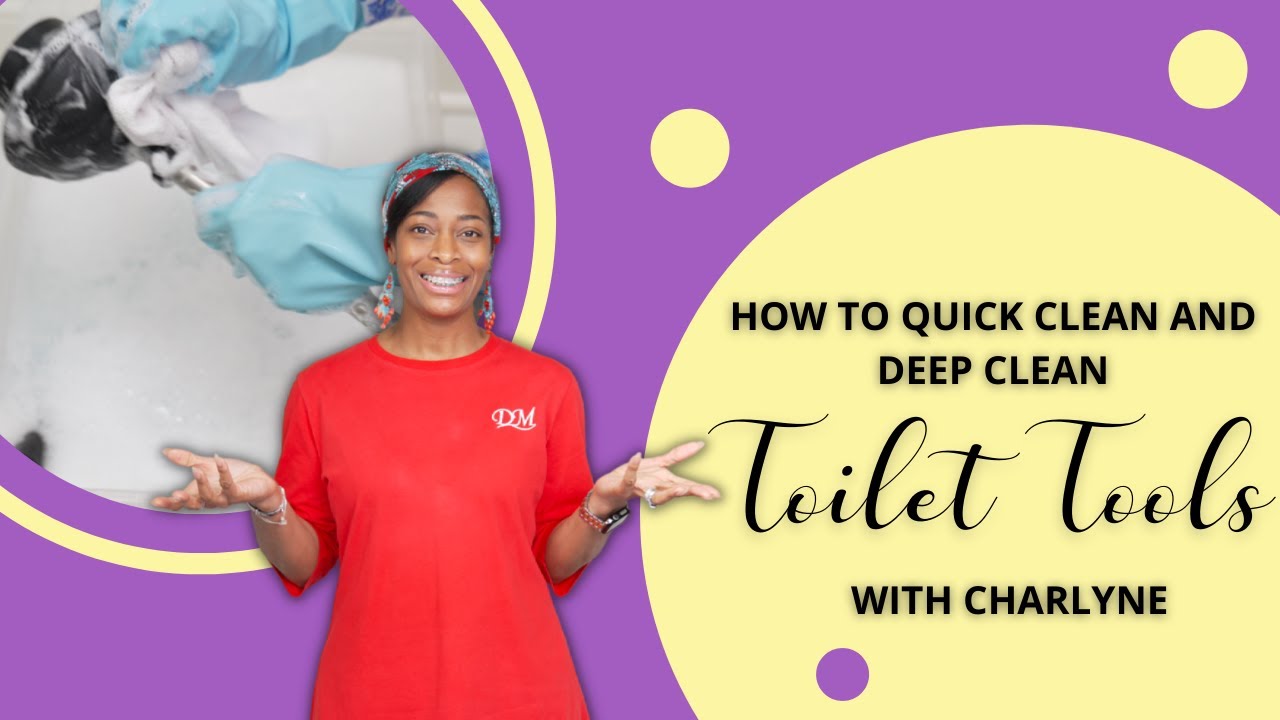 How to Quick Clean and Deep Clean Toilet Tools: Plunger, Toilet Brush, & Holder Ecofriendly Nontoxic