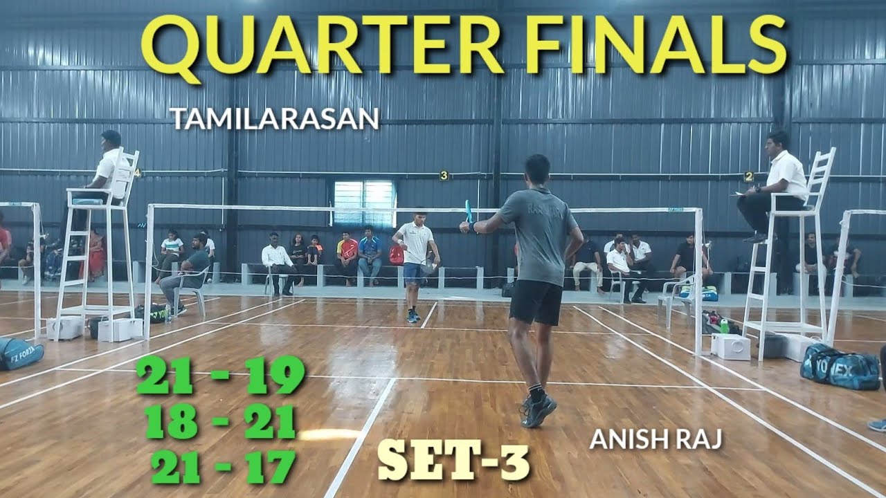 (SET-3) TAMILARASAN vs ANISH RAJ || TAMILNADU STATE U-17 BADMINTON CHAMPIONSHIP 2022