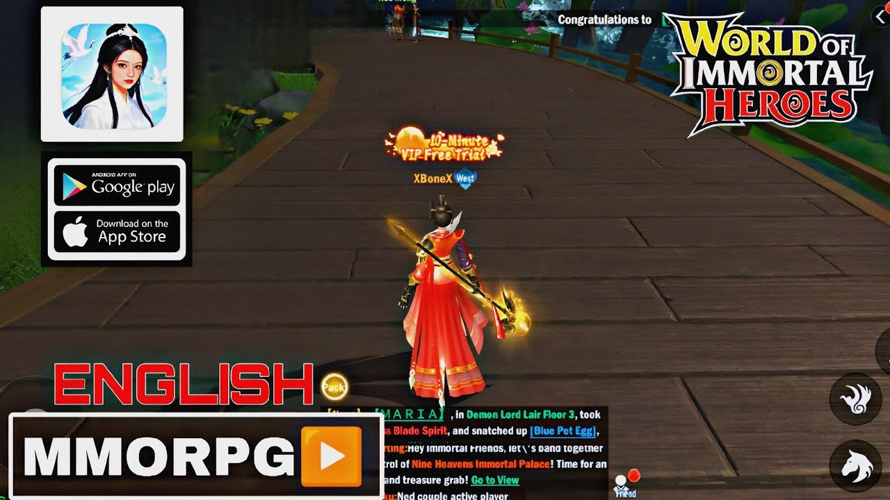 Геймплей World Immortal Heroes (на английском языке) Новая MMORPG для Android/iOS