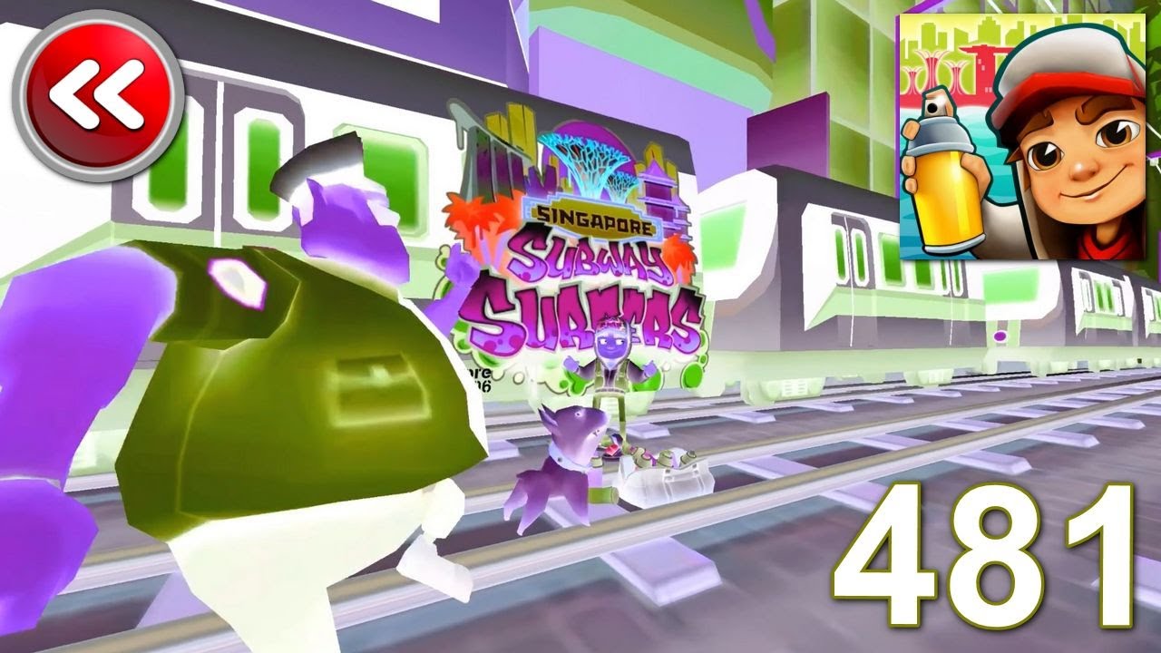 Subway Surfers - Singapore - Jake - Reverse Invert Colors Episode 481