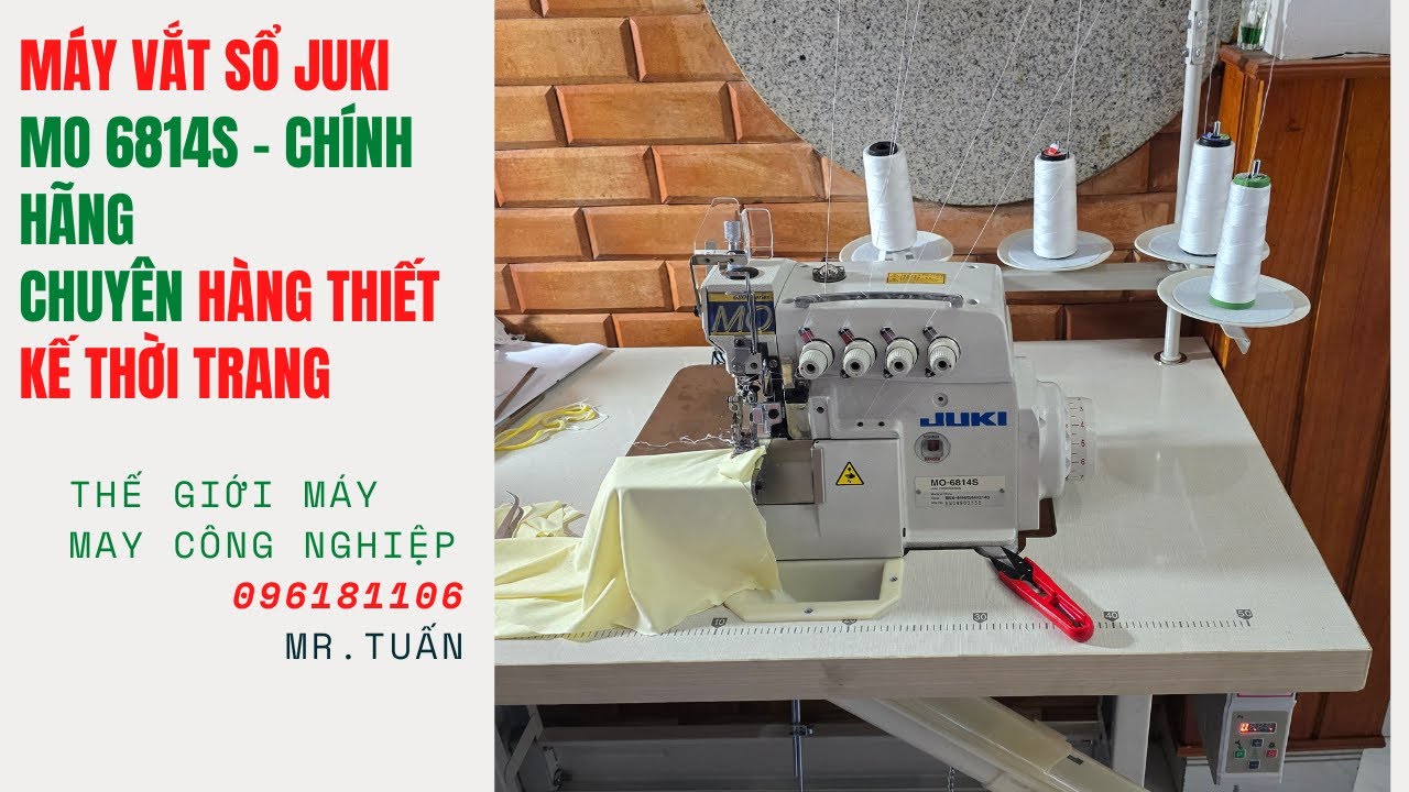 Được tặng máy vắt sổ Juki MO 6814S | Máy vắt sổ 2 kim 4 chỉ Juki MO 6814S