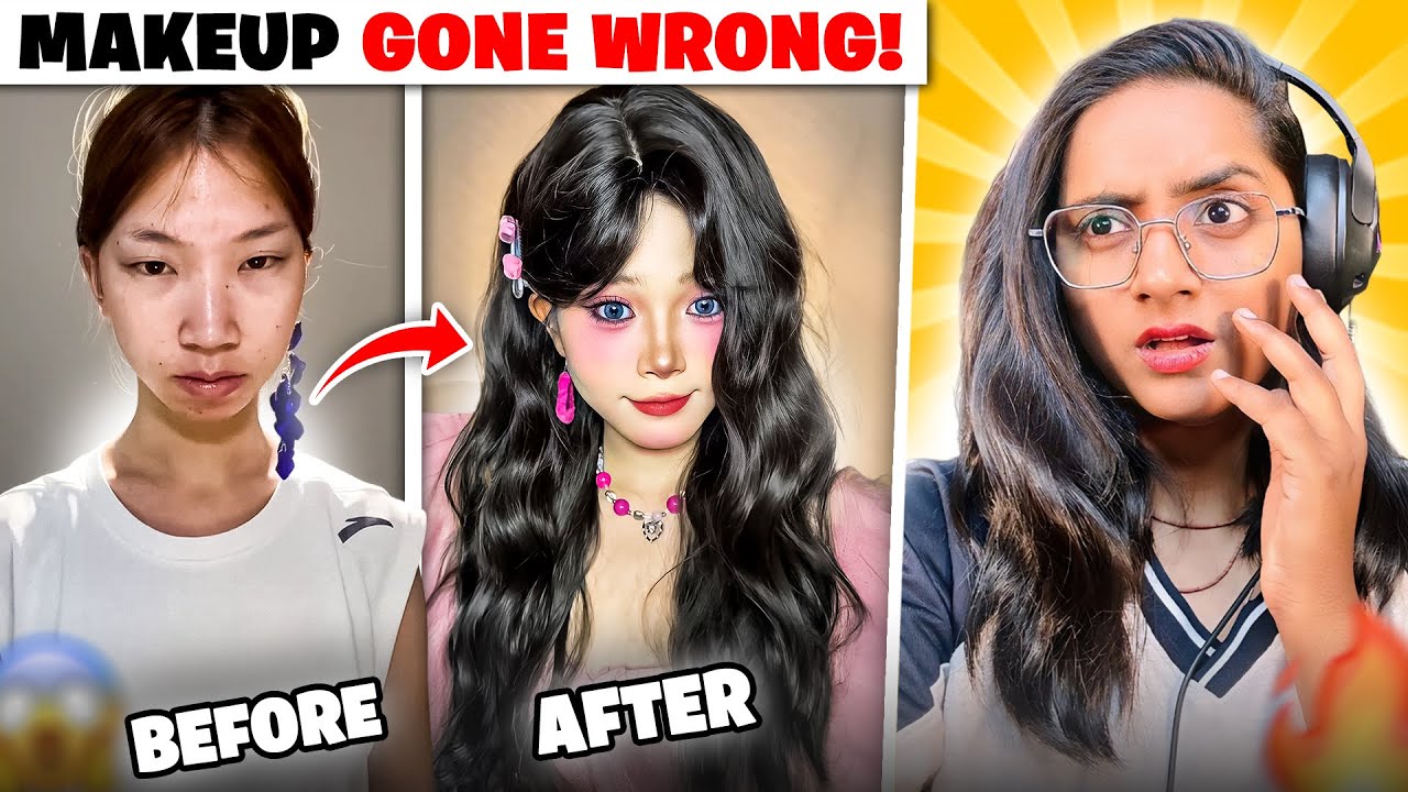 MAKEUP hatega to sabka KATEGA 😱 | funny makeup fails #4