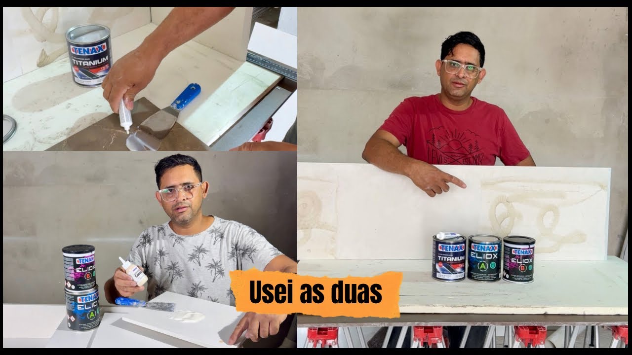 Como colar com a cola titânio da Tenax.