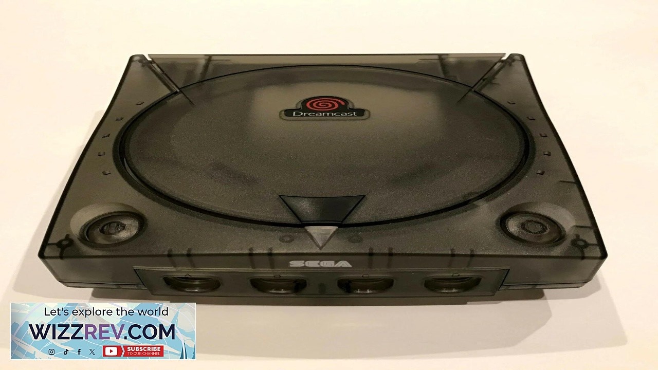 SEGA Dreamcast Console 3rd Party Translucent Case Shell Smoke Skeleton Gray