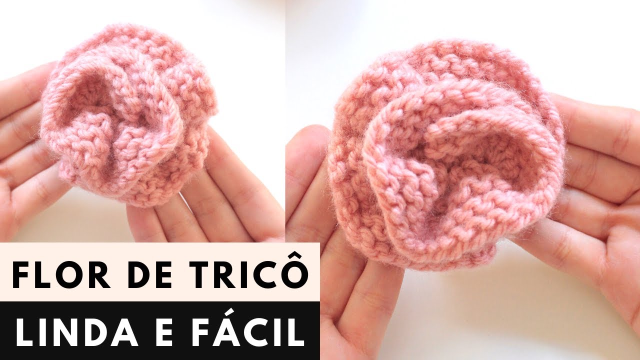 FLOR DE TRICÔ - Passo a passo de tricô fácil por Day Vaz #287