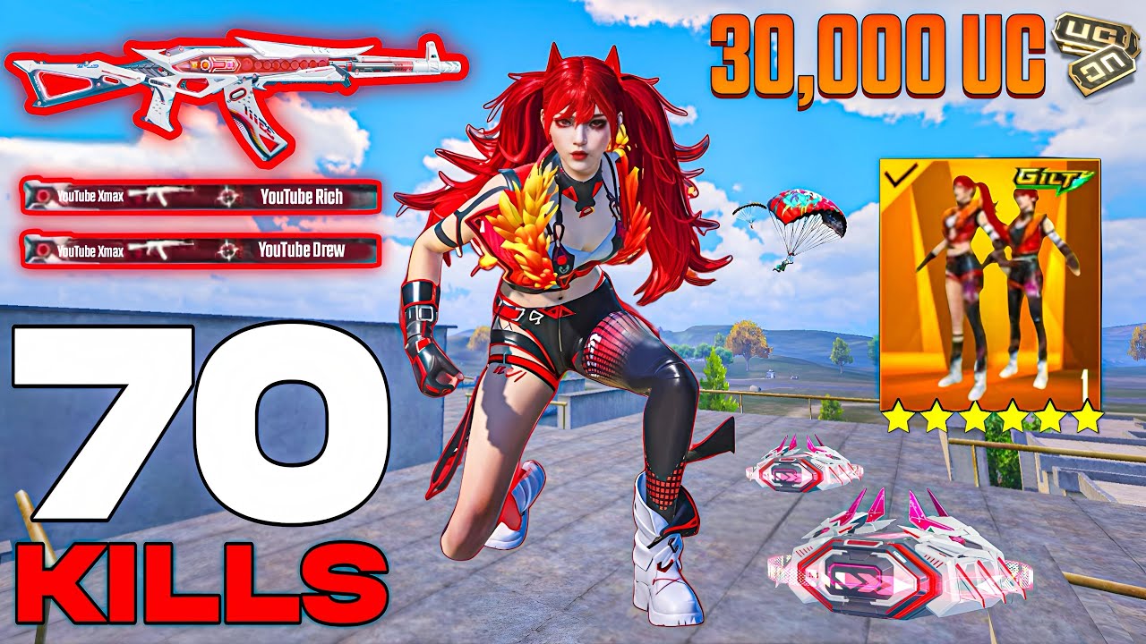 100k UC!! 😍 I PLAYED With FOXY FLARE SET | ADMINO SET and AKM Level 7 MAX 🔥 PUBG MOBILE -BGMI 