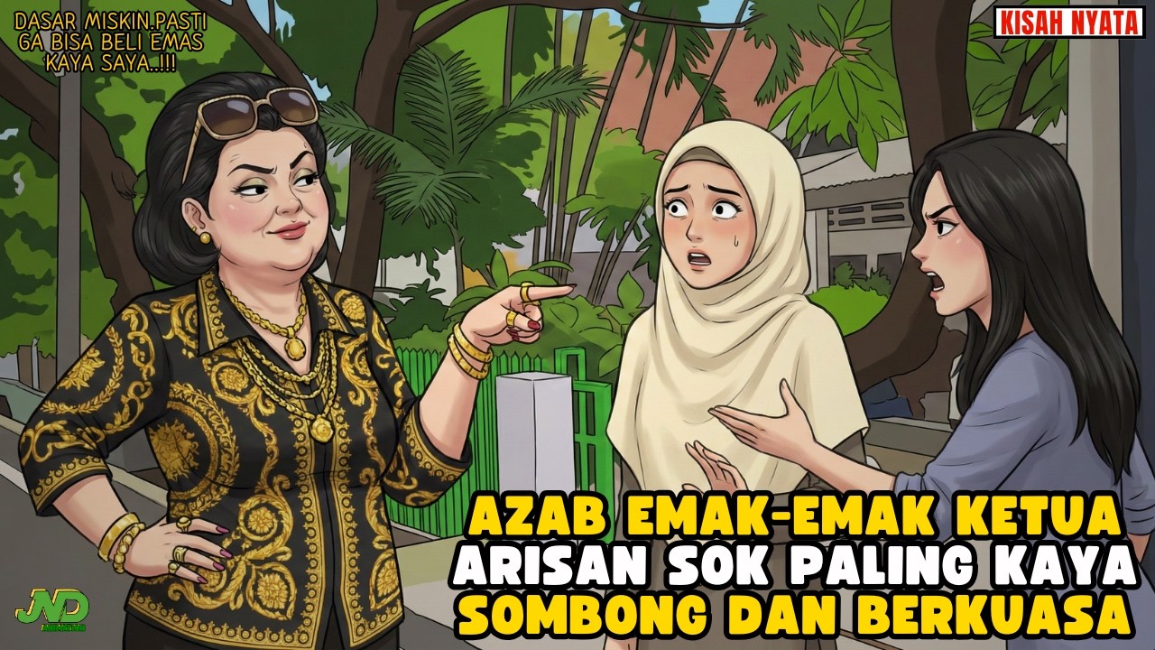 AZAB EMAK-EMAK KETUA ARISAN SOK PALING KAYA SOMBONG DAN BERKUASA || ANIMASI AZAB