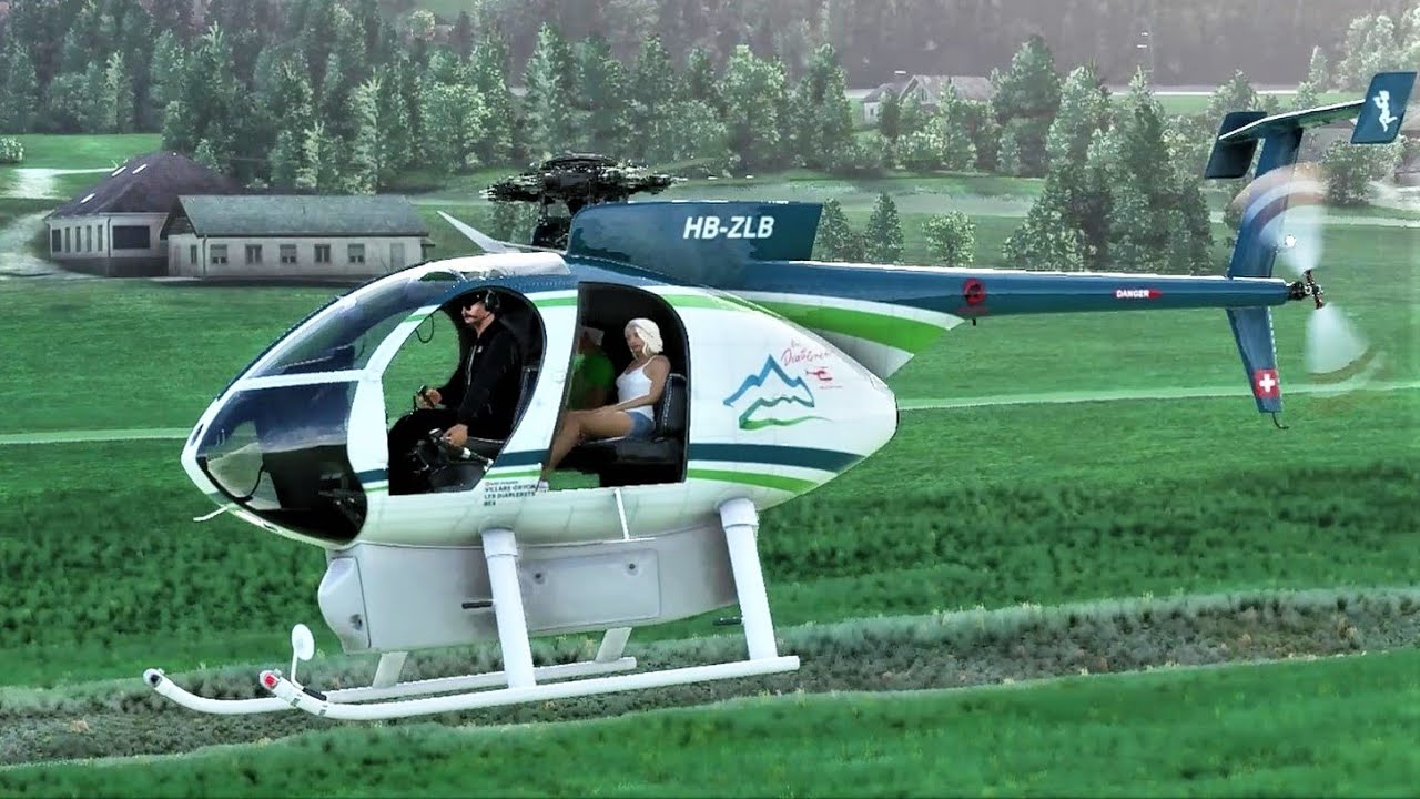 MSFS | MD 500 helicopter Brief Test Flight | Cold start