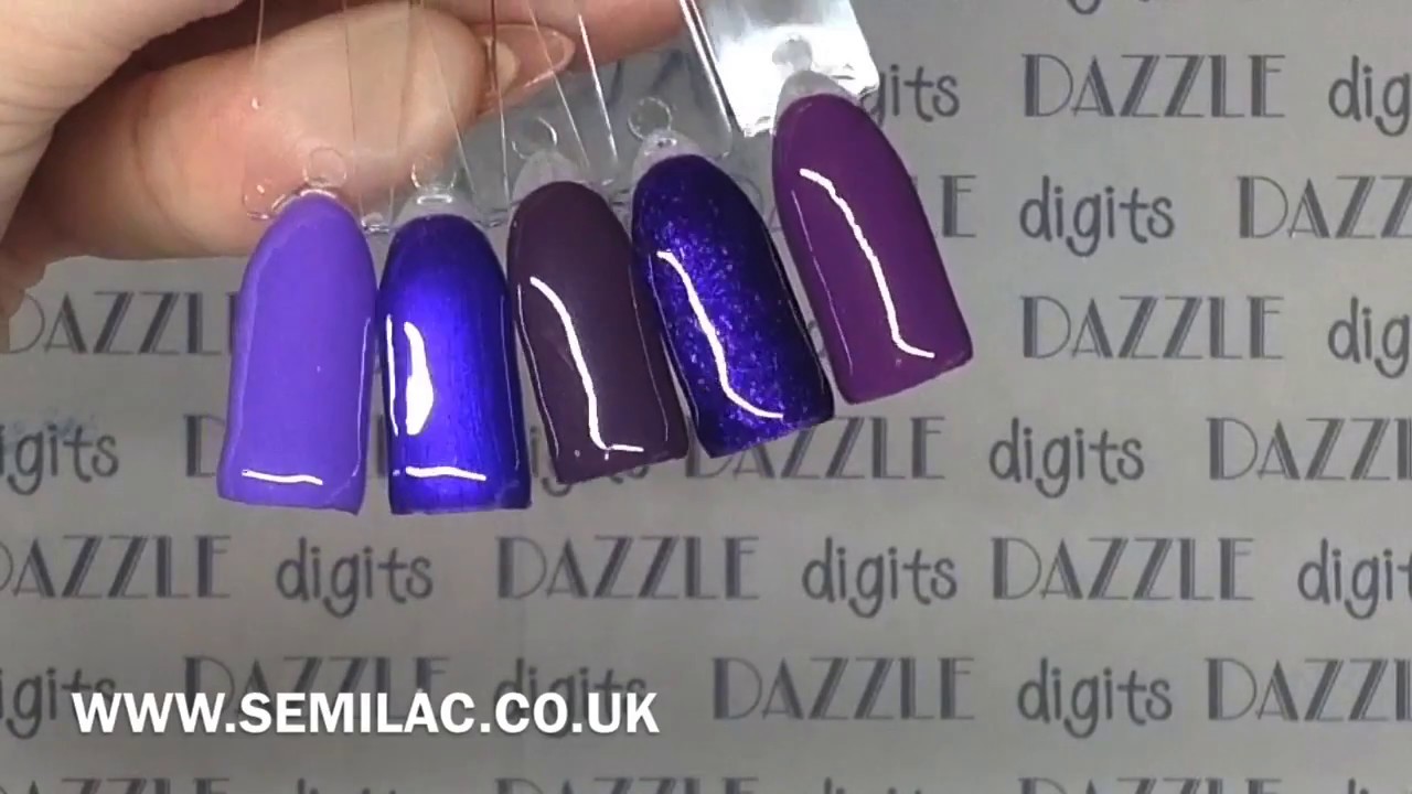 Semilac gel polish: Why I LOVE IT and purples colour swatches