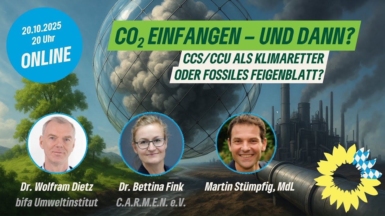 CO2 einfangen - und dann? CCS/CCU als Klimaretter oder fossiles Feigenblatt