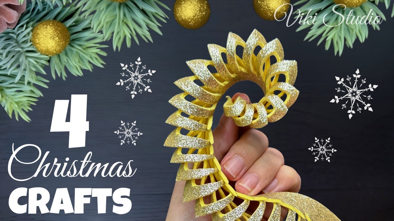 4 Easy Christmas Craft Ideas! ✨ Christmas decorations 2025