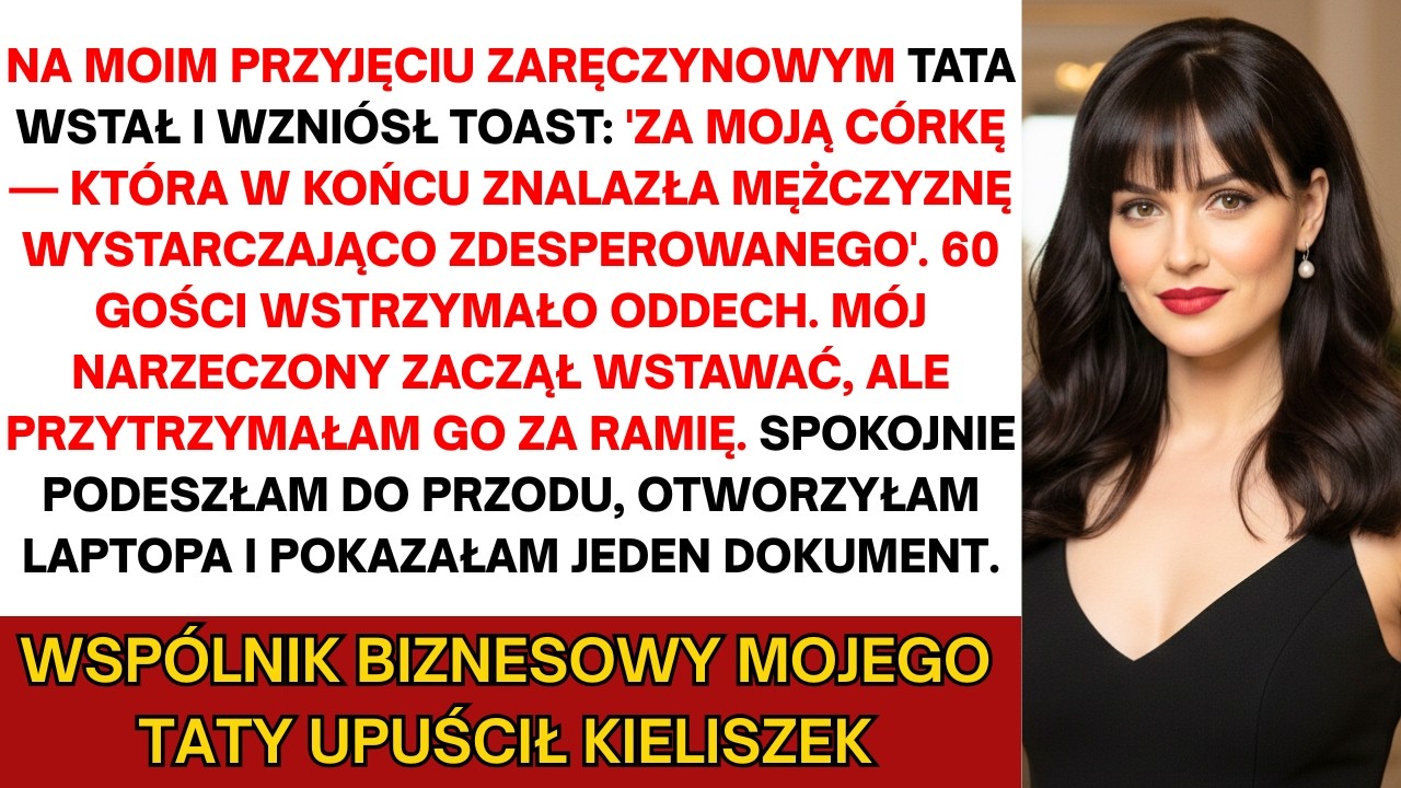 Tata wzni&oacute;sł toast: &bdquo;Nikt jej nie zechce