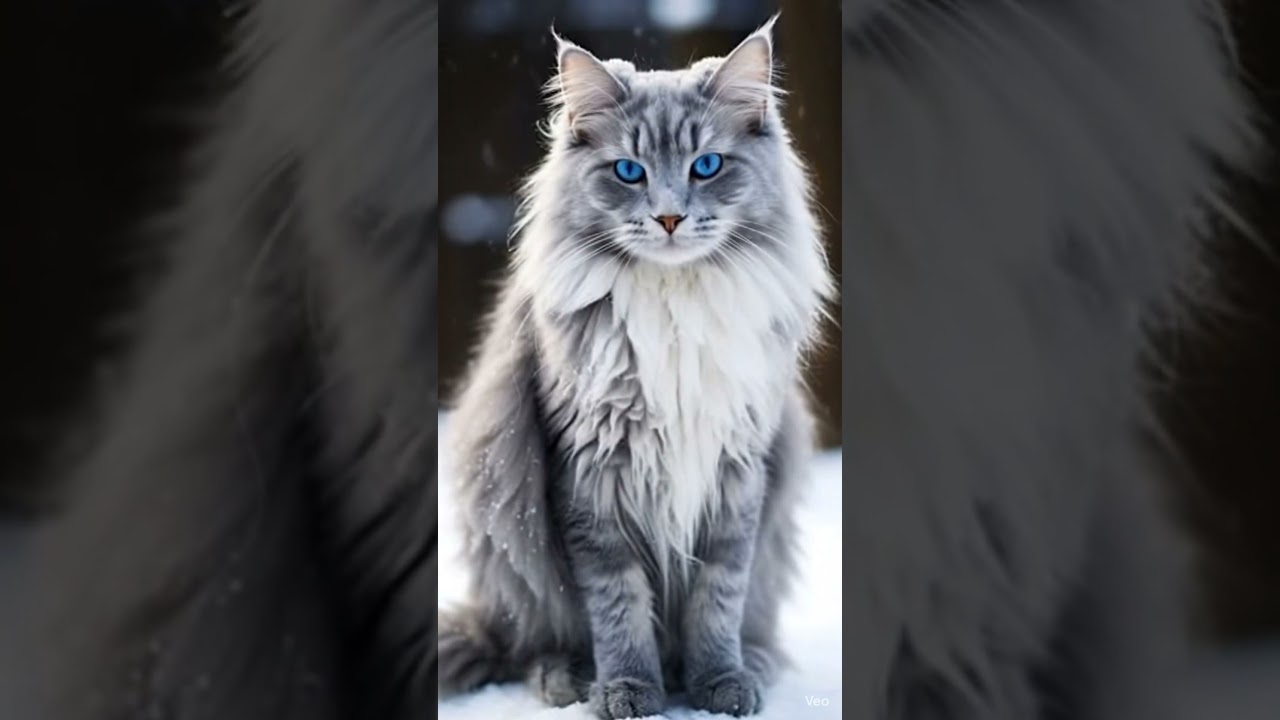 Cat’s First Time in the Snow ❄️🐱