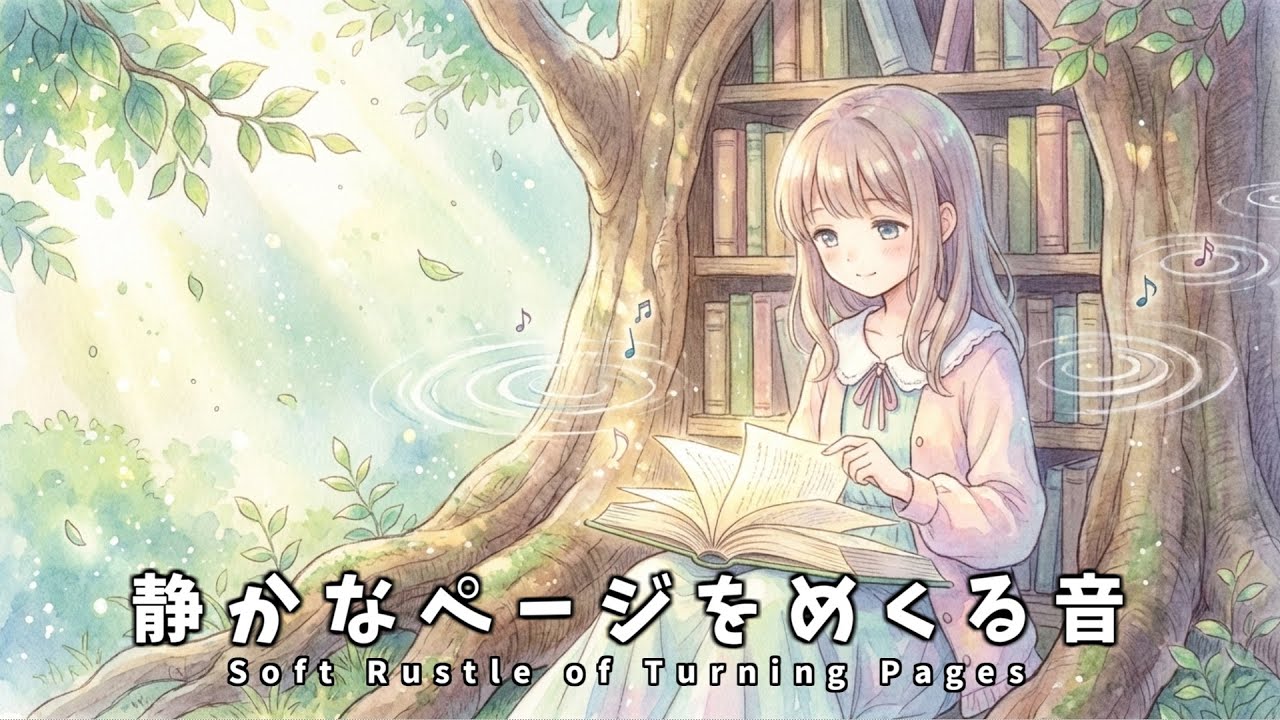 【癒し系Lo-Fi】読書と集中の静寂BGM「静かなページをめくる音」｜フリーBGM / Chill / 作業 / 睡眠