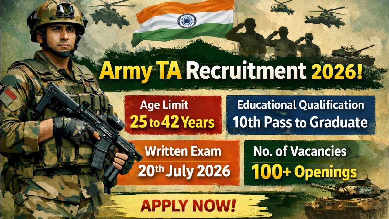 Territorial Army Recruitment 2026 | Full Details | Age, Salary, Exam