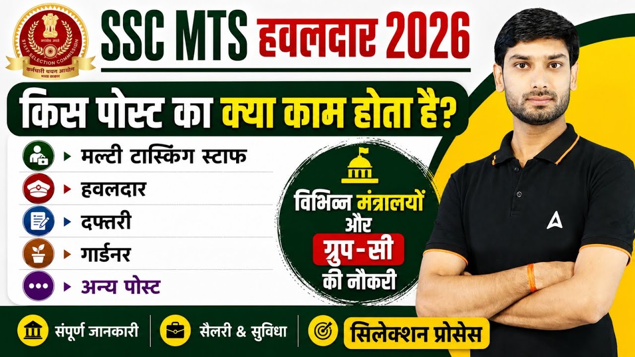 SSC MTS Havaldar 2026 | SSC MTS Post Details, Salary, Duties, Selection Process | Complete Details