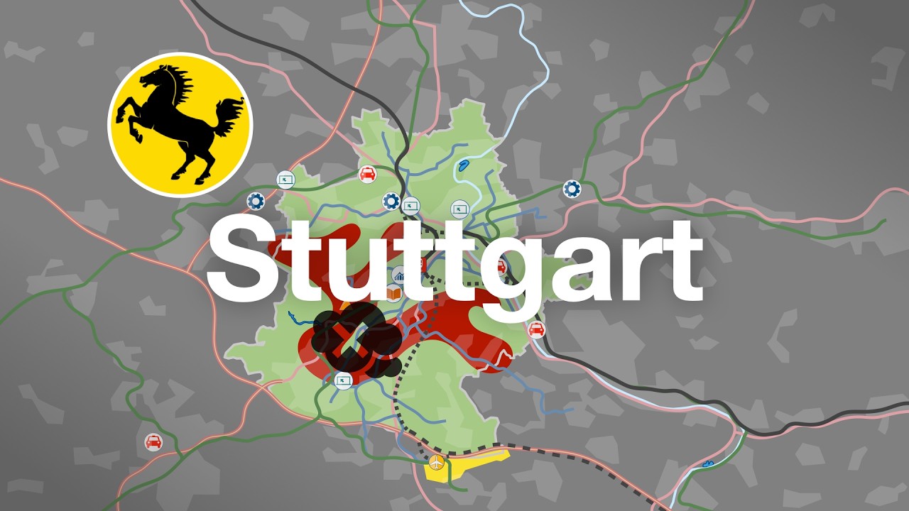 Deutschlands Autohauptstadt in Karten: Stuttgart