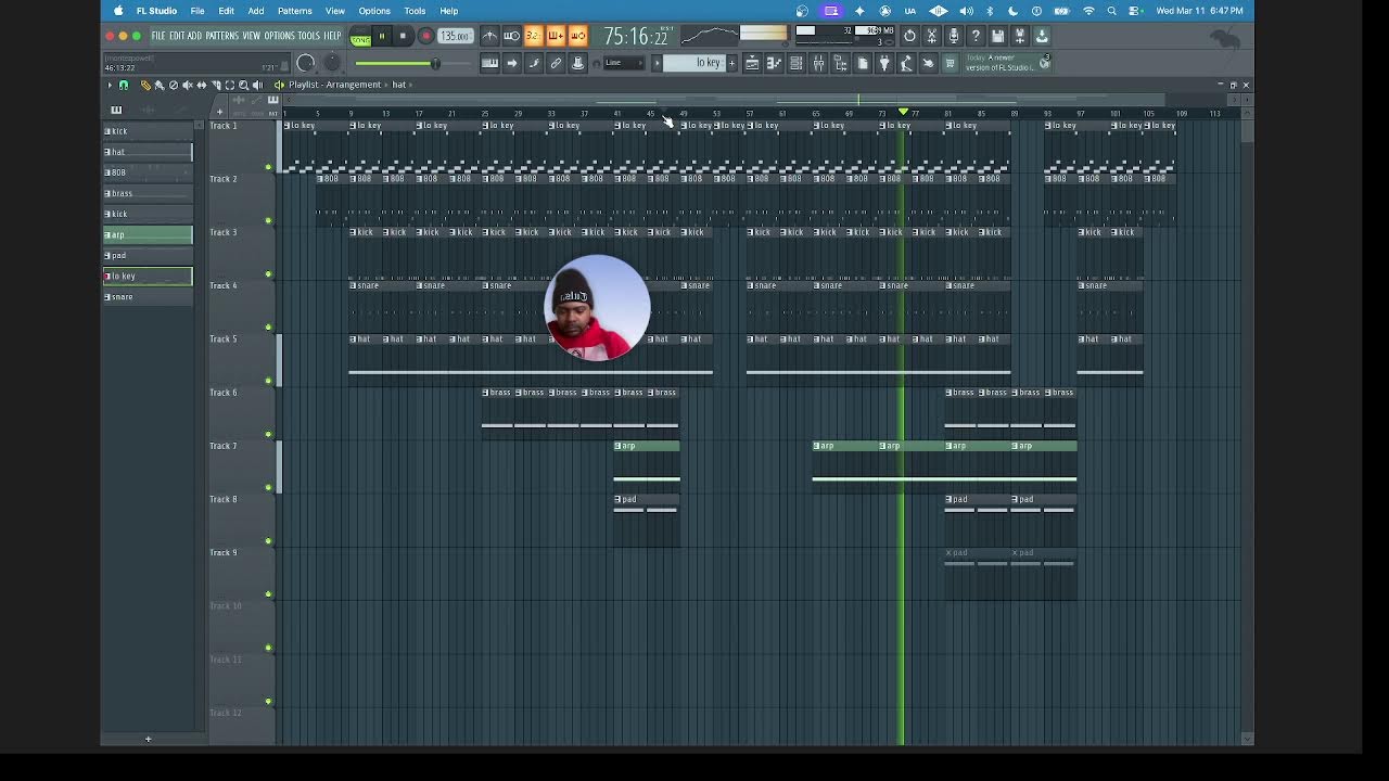 0L3-SKOOL Live making a beat with Lexington lugar smoked out brass library in fl studio