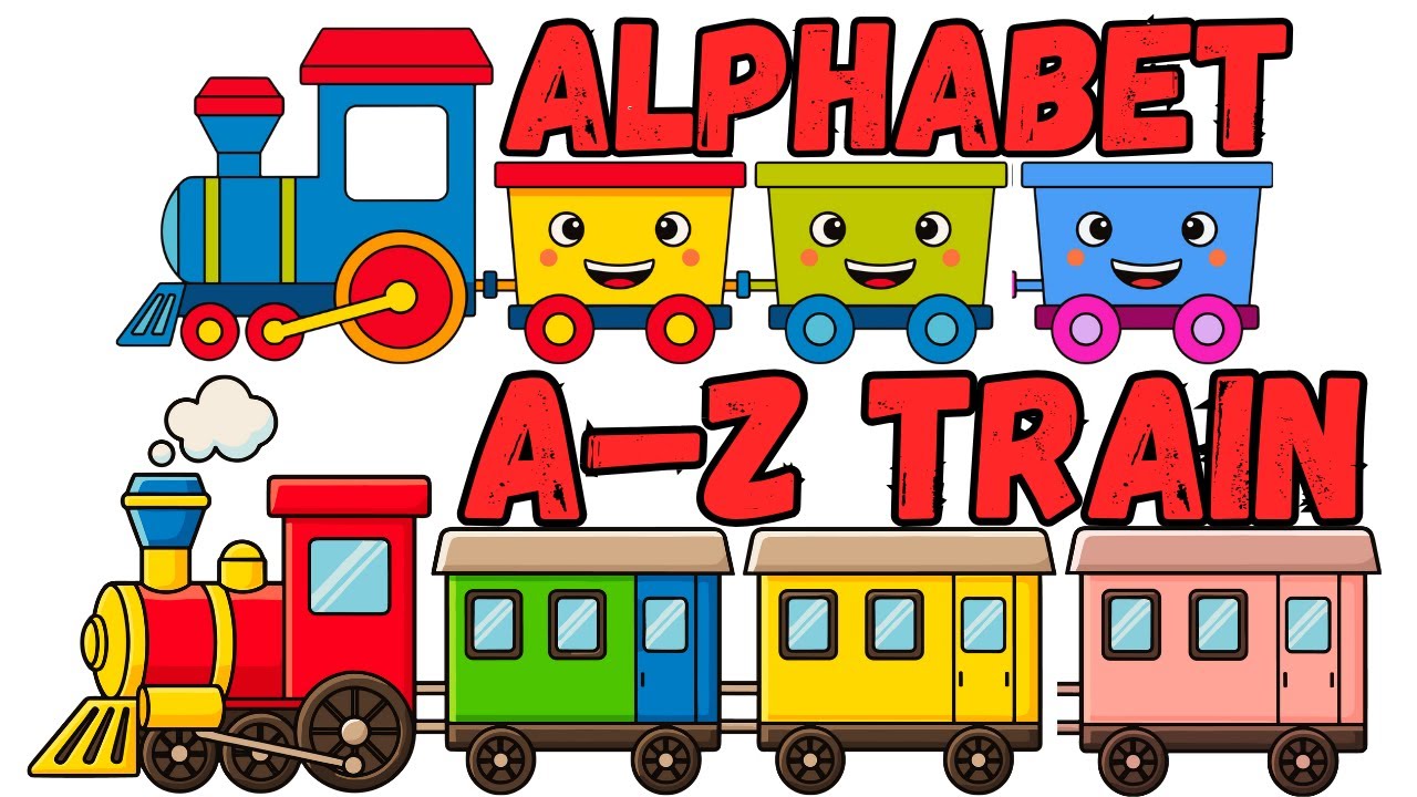 Песенка про поезд с буквами алфавита от А до Я 🚂 | Фонетика ABC для детей и малышей