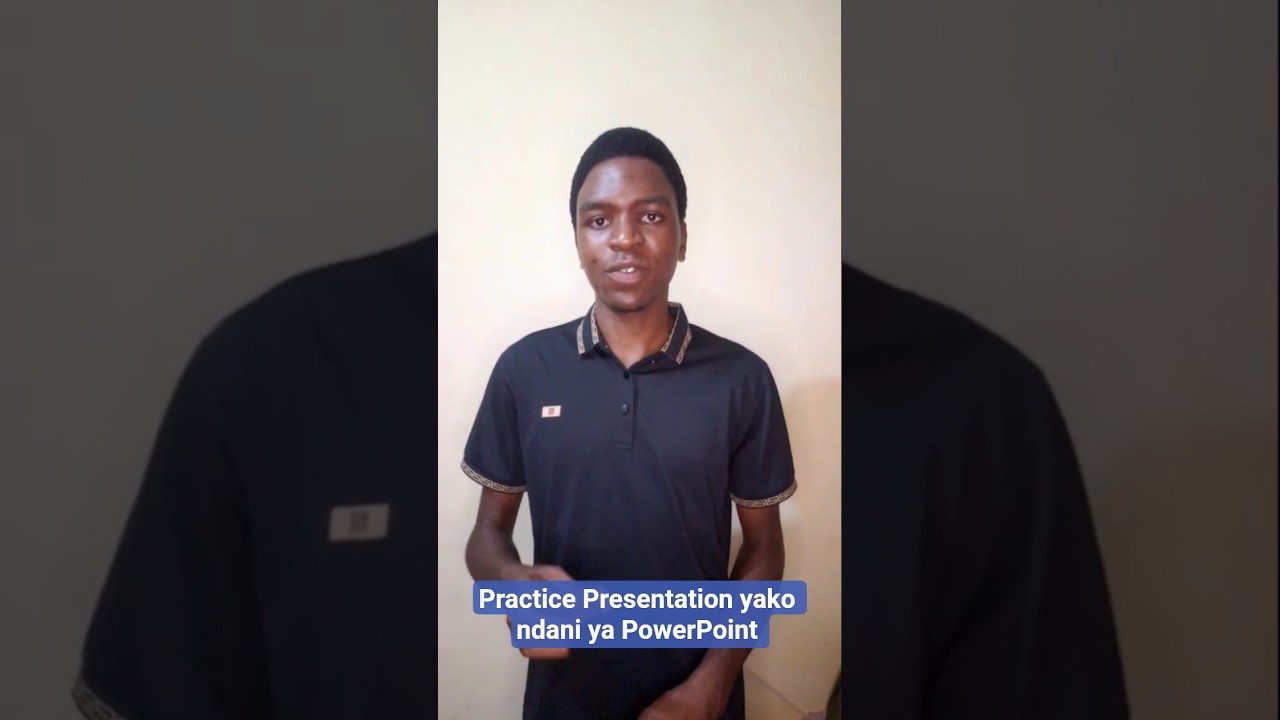 Tumia Coach Preview kwenye PowerPoint | Practice Presentation Yako Kama Pro!!