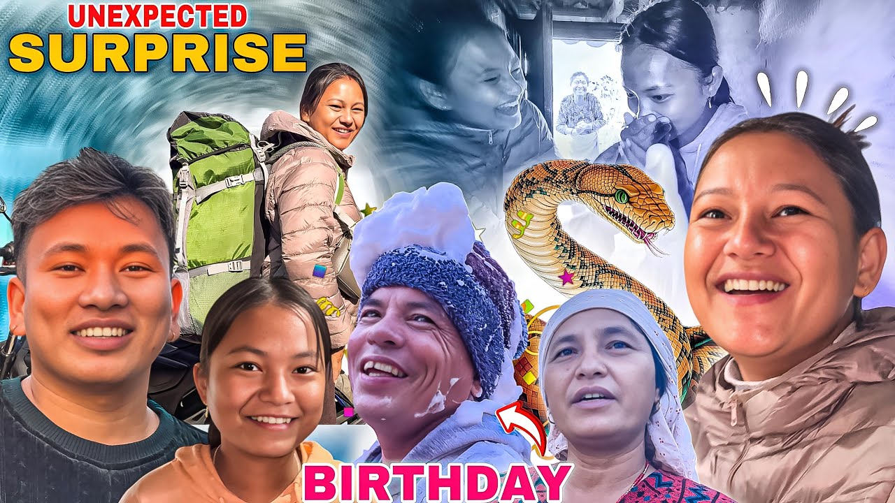 SASURALI MA UNEXPECTED SURPRISE DIYO 😂 || यत्रो सर्प देख्दा सबैजना अचम्म 😳 || Happy Birthday Baba