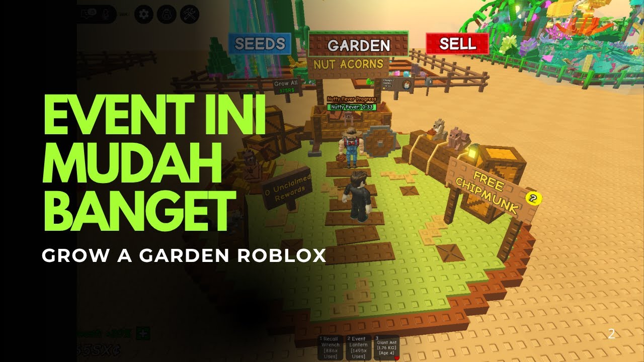 PENJELASAN EVENT NUT ACORNS GROW A GARDEN ROBLOX