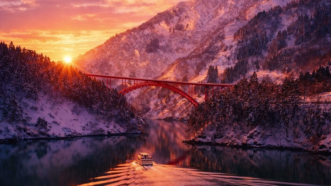 【FOCUS】🧠 Deep Focus Music – Winter Sunset Ambient | Calm Work BGM