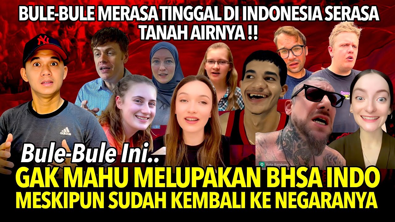 Bule-bule Gak Mahu Melupakan Bahasa Indonesia! Meskipun Sudah Kembali Ke Negaranya ! #bule